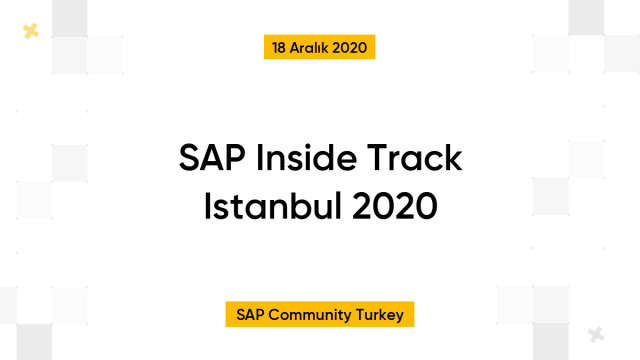SAP Inside Track Istanbul 2020
