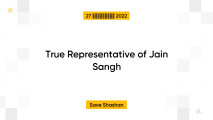 True Representative of Jain Sangh