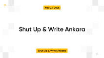 Shut Up & Write Ankara