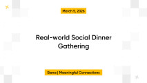 Real-world Social Dinner Gathering