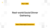 Real-world Social Dinner Gathering