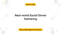 Real-world Social Dinner Gathering