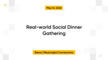 Real-world Social Dinner Gathering