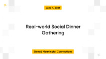 Real-world Social Dinner Gathering