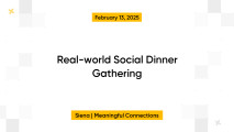 Real-world Social Dinner Gathering