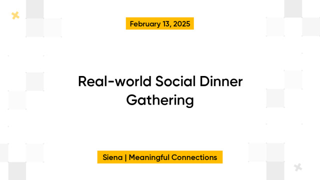 Real-world Social Dinner Gathering