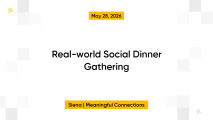 Real-world Social Dinner Gathering