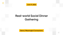 Real-world Social Dinner Gathering