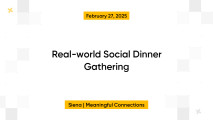 Real-world Social Dinner Gathering