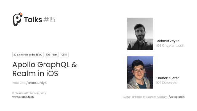 pॱtalks #15 - Apollo GraphQL & Realm in iOS - Mehmet Zeytin x Ebubekir Sezer