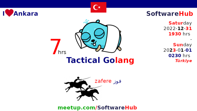 7-hrs Tactical Golang programming for winners (Sat, 31 Dec, 1930 hrs) part-2.