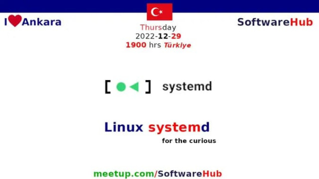 Linux systemd for the curious (Thu, 29th Dec, 1900 hrs).