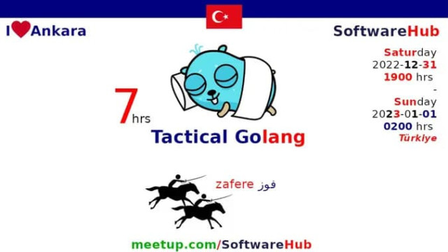 7-hrs Tactical Golang programming for winners (Sat, 31 Dec, 1900 hrs)