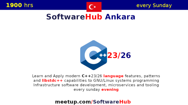 modern C++23/26 programming for Linux platform (pazar 1900 hrs يوم الأحد)