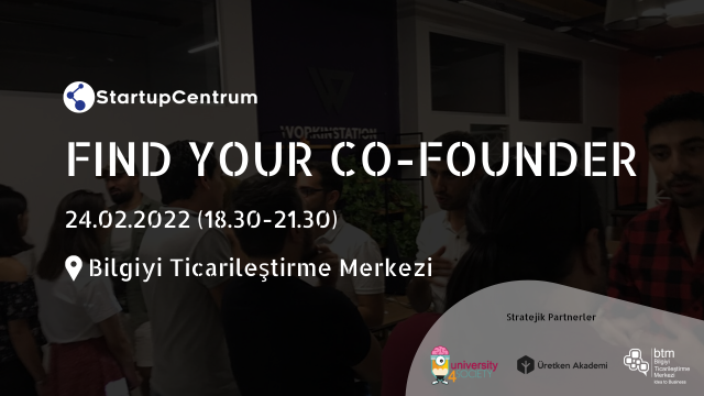 Find Your Co-Founder İstanbul - StartupCentrum