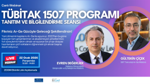 TÜBİTAK 1507 Programı Tanıtım ve Bilgilendirme Seansı