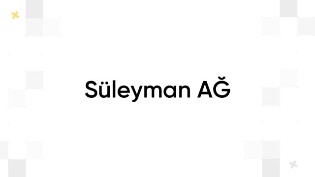 Süleyman AĞ