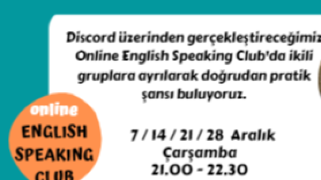 English Speaking Club (ESC): In Discord.