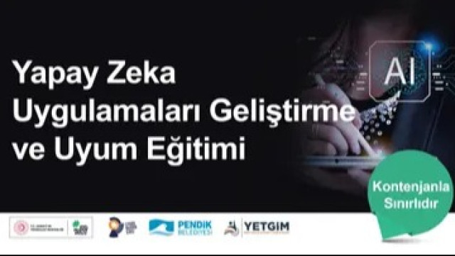 Pendik YETGİM: Yapay Zeka Uygulamaları Ve Geliştirme Eğitimi