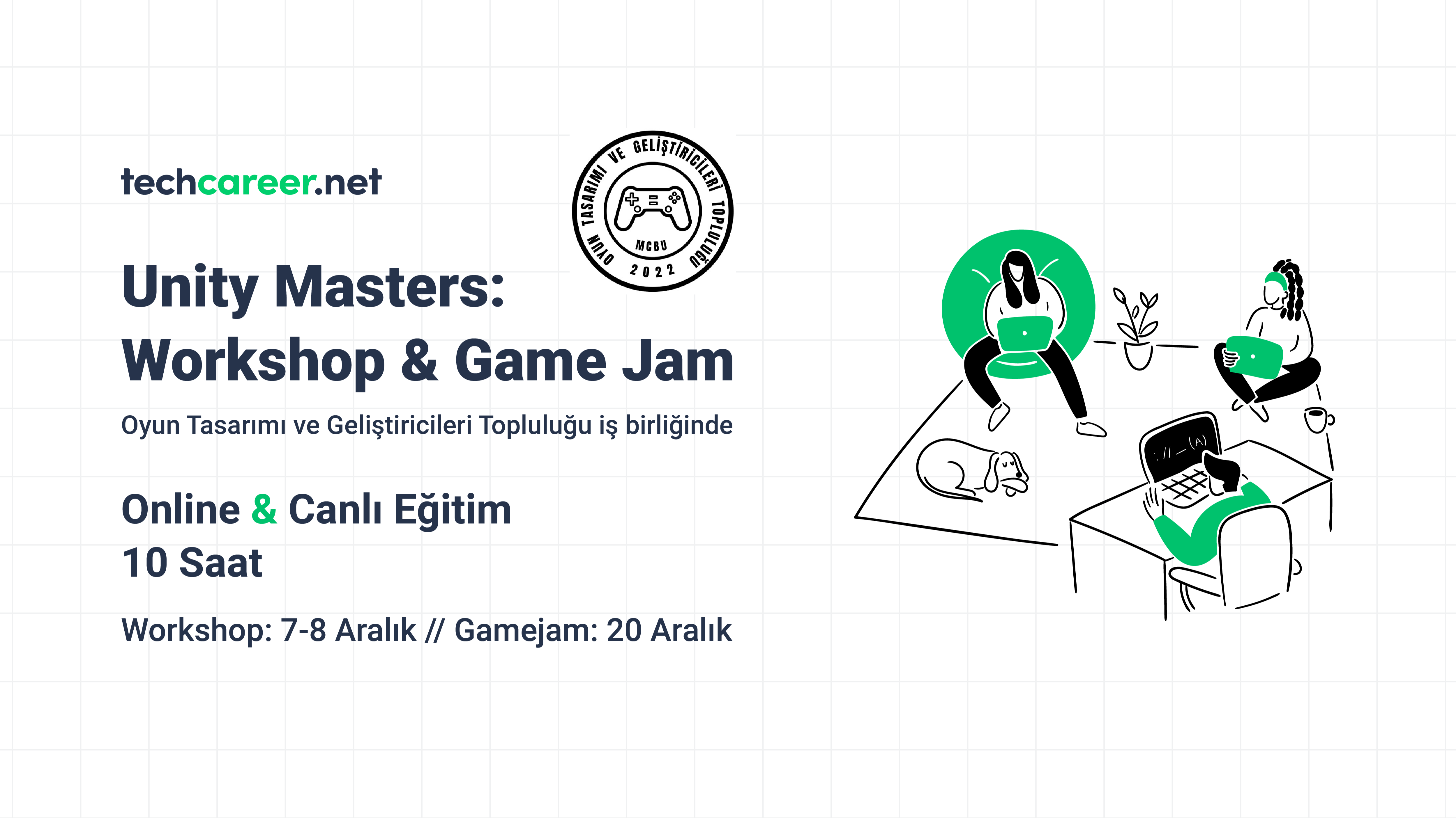 Attendees from Unity Masters: Workshop & Game Jam | Kommunity
