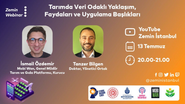 Zemin Webinar | Tarımda Veri Odaklı Yaklaşım, Faydaları ve Uygulama Başlıkları
