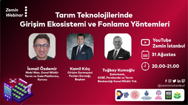Zemin Webinar | Tarım Teknolojilerinde Girişim Ekosistemi ve Fonlama Yöntemleri