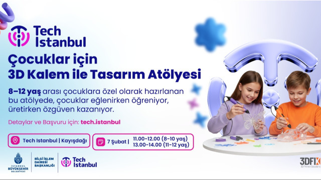 Çocuklar için 3D Kalem ile Tasarım Atölyesi