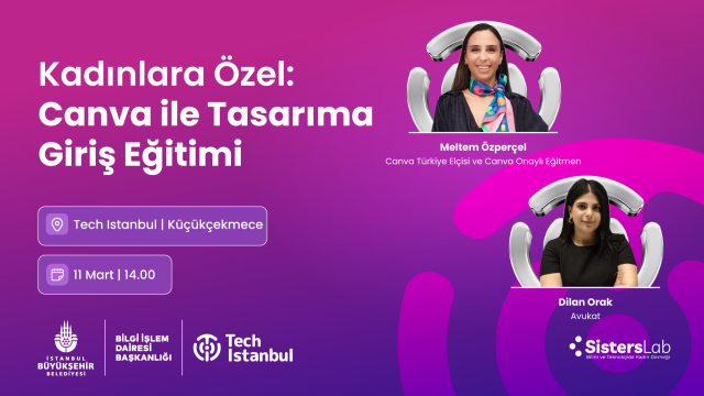 Kadınlara özel: Canva ile Tasarıma Giriş Eğitimi