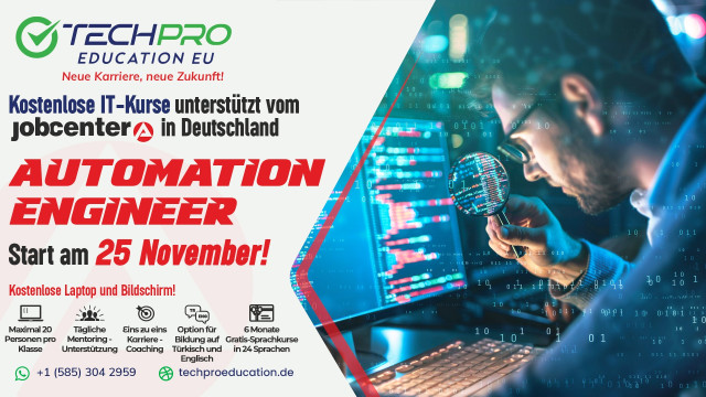 Automation Engineer beginnt am 25. November!