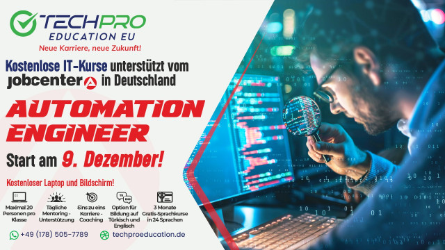 Automation Engineer beginnt am 9.Dezember!