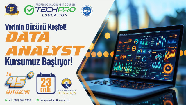 Data Analyst Kursumuz 23 Eylül'de Başlıyor