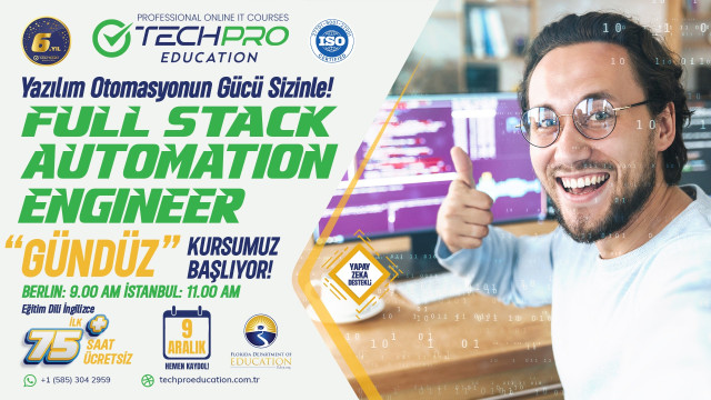 FULL STACK AUTOMATION ENGINEER Kursumuz 9 Aralık'ta Başlıyor.