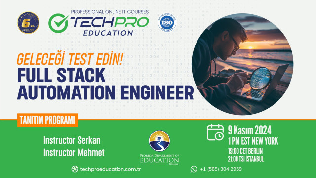 FULL STACK AUTOMATION ENGINEER (QA) TANITIM PROGRAMINA DAVETLİSİNİZ!