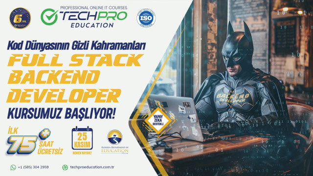 Full Stack Backend Developer Kursumuz 25 Kasım'da Başlıyor.