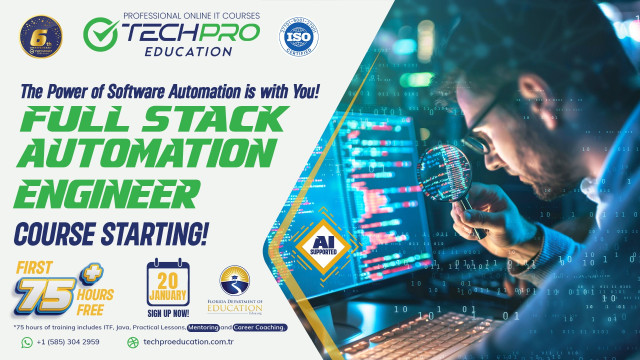 Our FULL STACK AUTOMATION ENGINEER Course is Starting on January 20th!