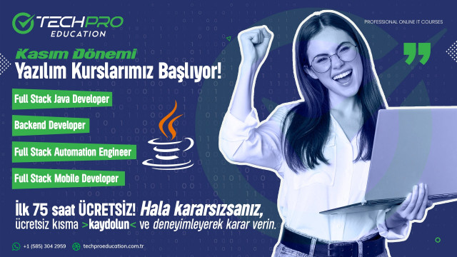 TechPro Education Kasım Dönemi Yazılım Kurslarıyla Kariyerine Yön Ver!