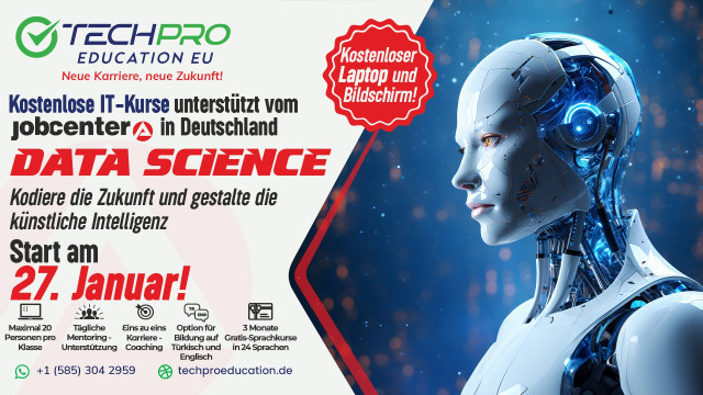 Unser Jobcenter-unterstützter Data Science Kurs startet am 27. Januar