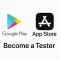 Tester google play and apple store