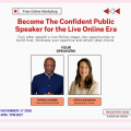 Become The Confident Public Speaker for the Live Online Era highlight photo
