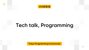 Tech talk, Programming