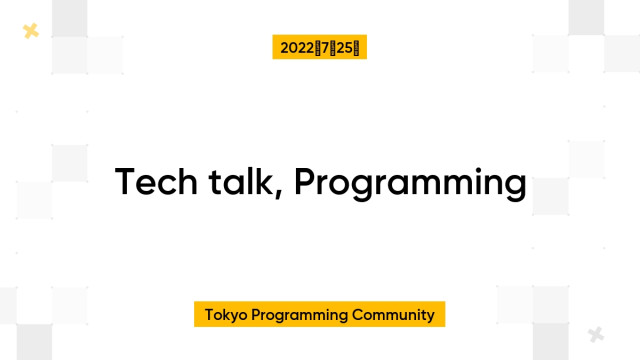 Tech talk, Programming
