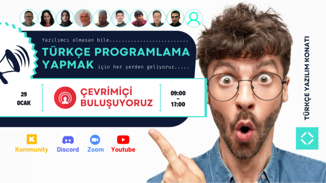 👨‍💻 Türkçe Programlama Yapmak