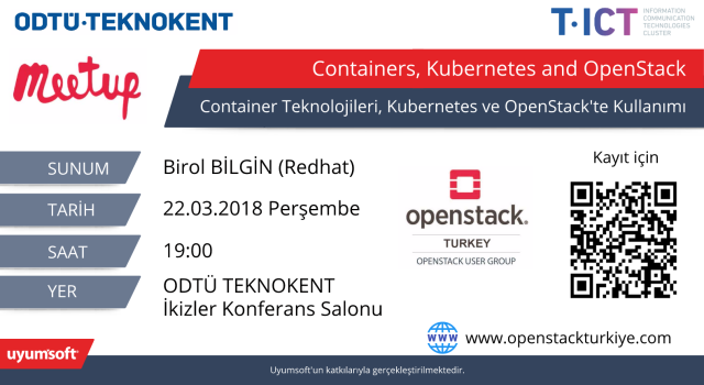 15. Meetup Ankara: Containers, Kubernetes and OpenStack