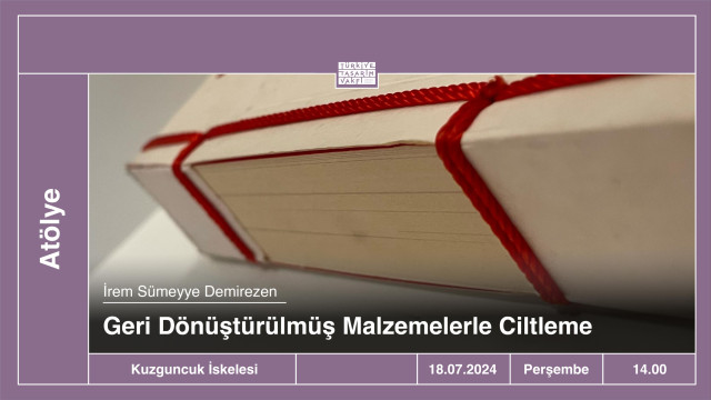 Atölye | Geri Dönüştürülmüş Malzemelerle Ciltleme • İrem Sümeyye Demirezen