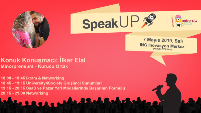 SpeakUP 4# - SaaS ve Pazar Yeri Modellerinde Başarının Formülü - İlker Elal