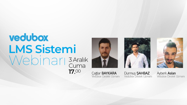 Vedubox LMS Eğitim Yönetim Sistemi Tanıtım Webinarı