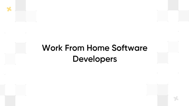 Work From Home Software Developers