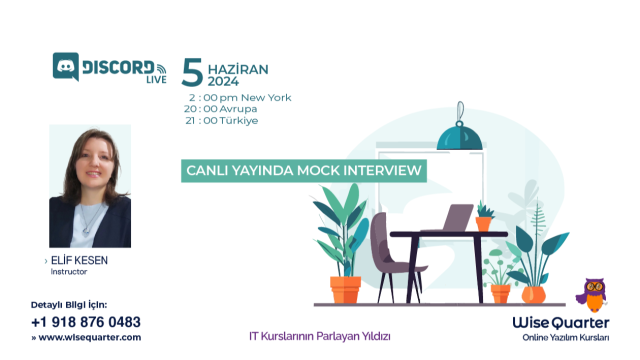 Canlı Yayında Mock Interview Fırsatı - Discord Canlı Yayın