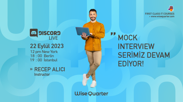 DISCORD'DA SDET MOCK INTERVIEW SERİSİ DEVAM EDİYOR!