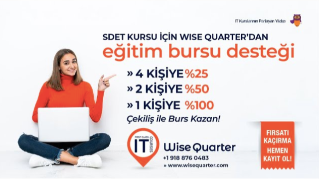 SDET Kursu Eğitim Bursu Desteği | Wise Quarter